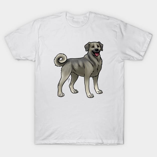 Dog - Anatolian Shepherd - Gray T-Shirt by Jen's Dogs Custom Gifts and Designs